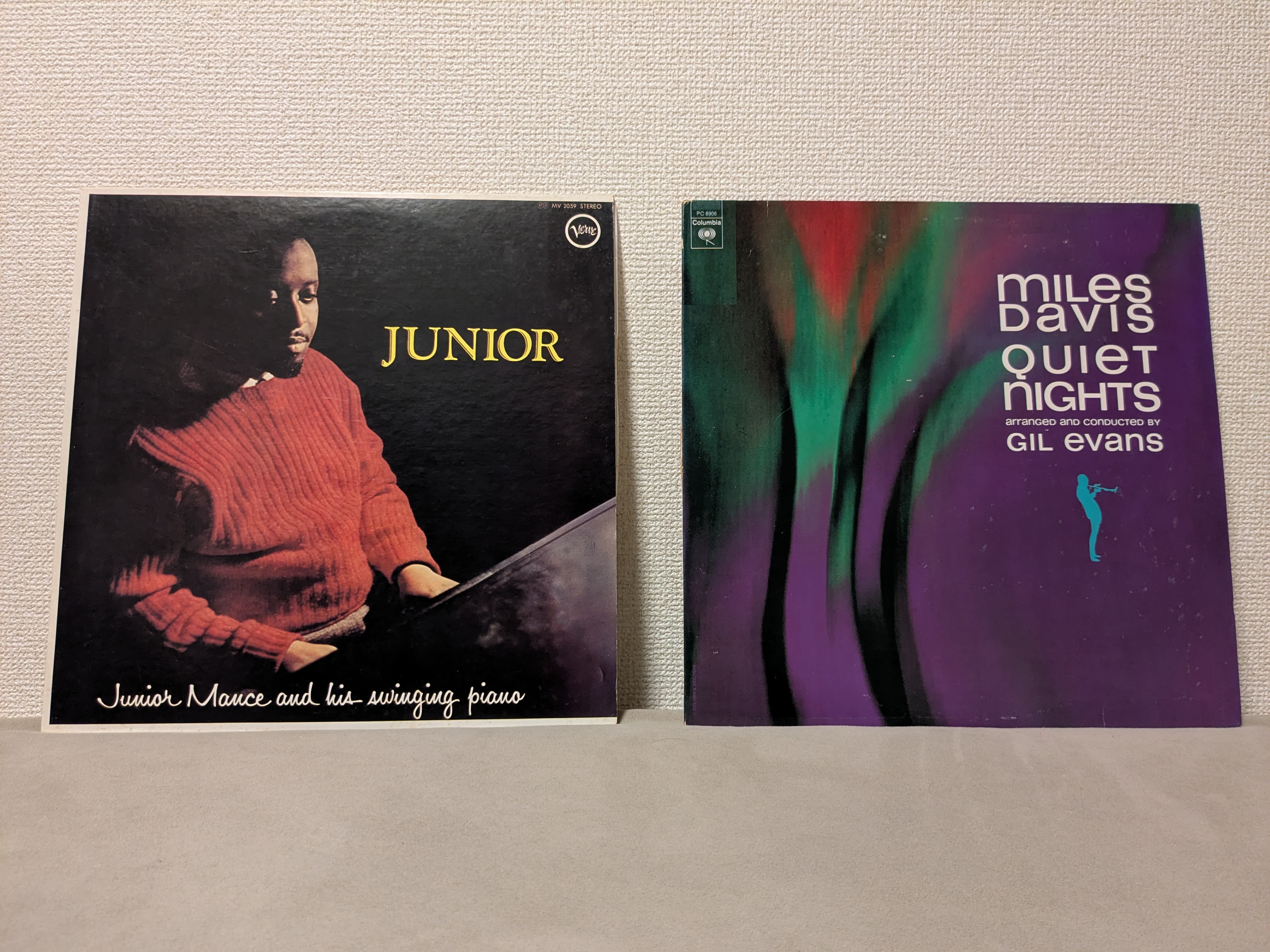 Vinyls bought at a record shop