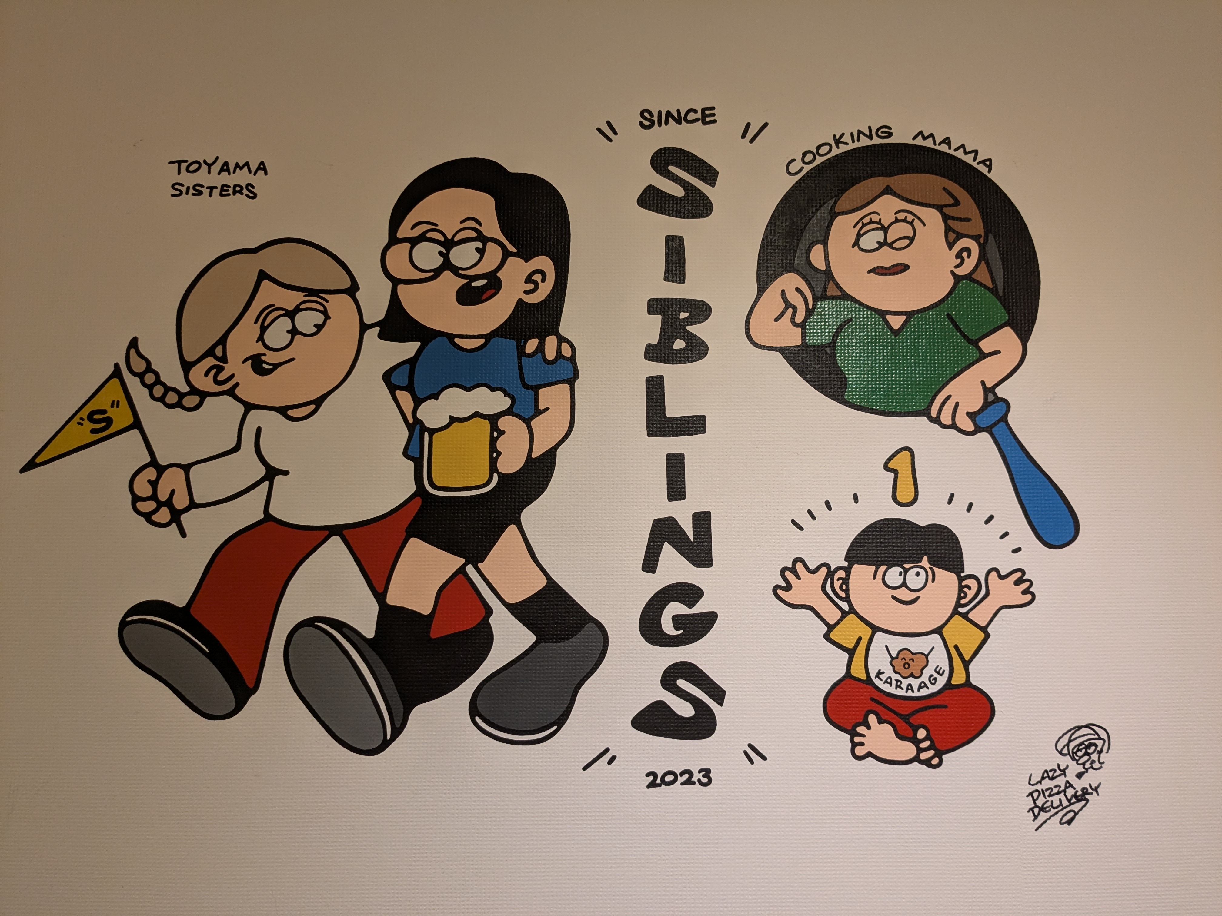 siblings wallart